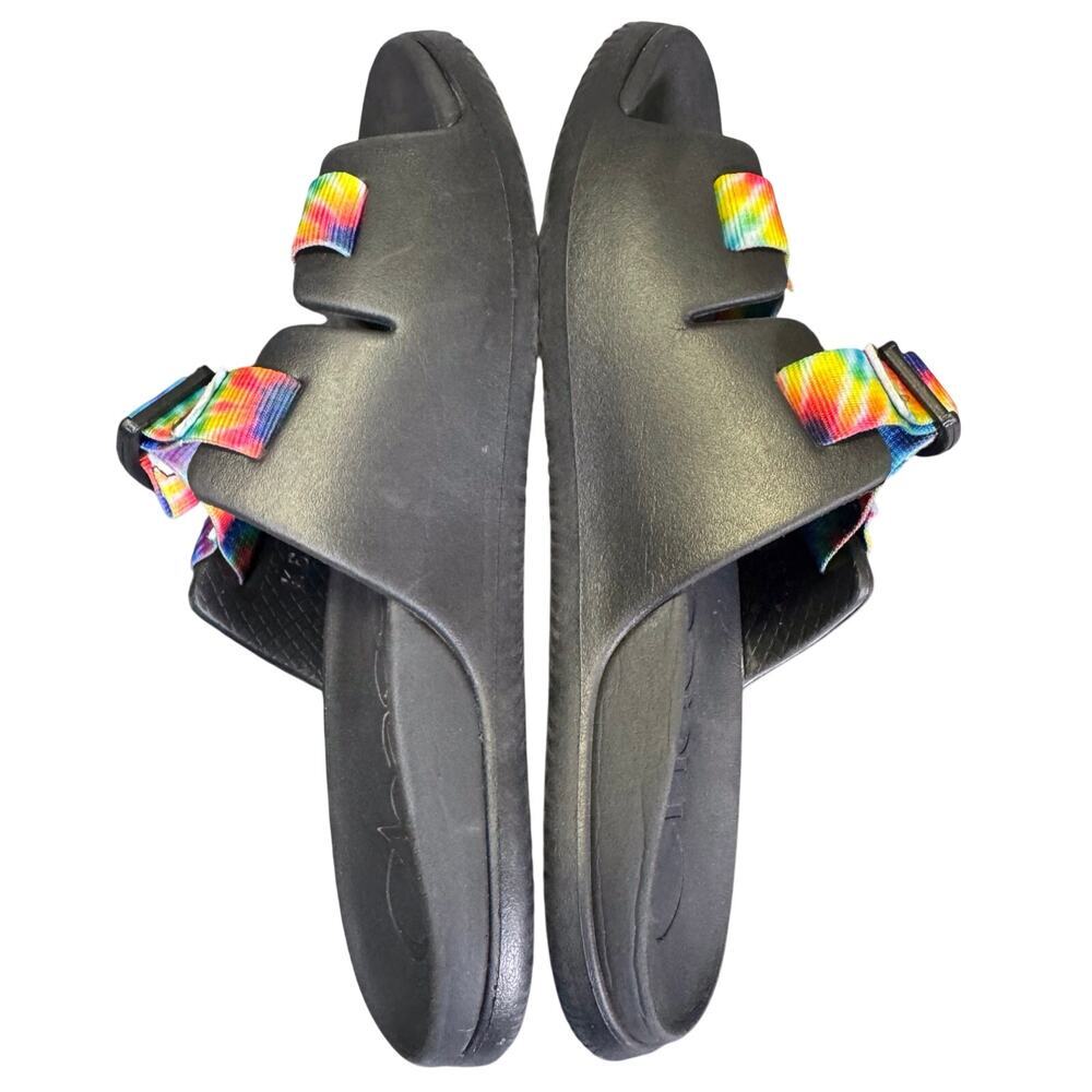 Chaco Chillos Slide Sandals Dark Tie Dye Kid's Size 6 US / Women’s 7-7.5 - Picture 5 of 7